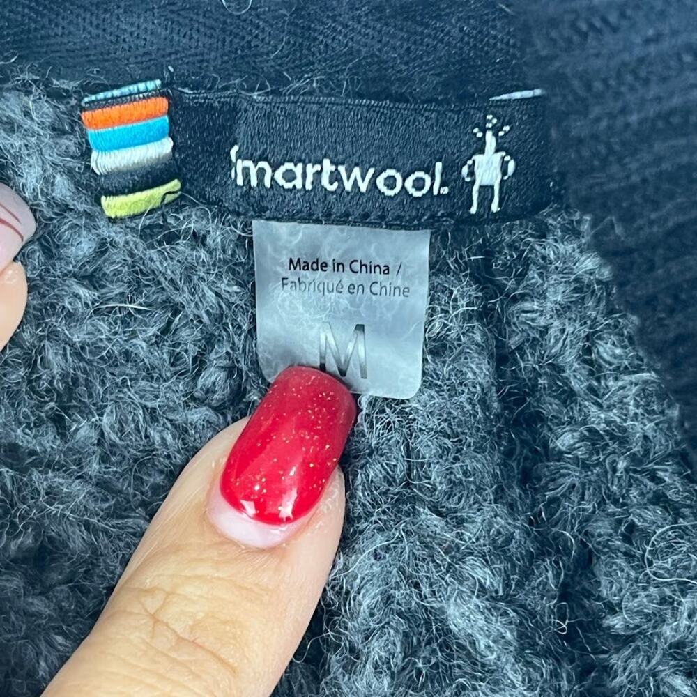 Smartwool Color Block Wool Blend Open Front Cardi… - image 6